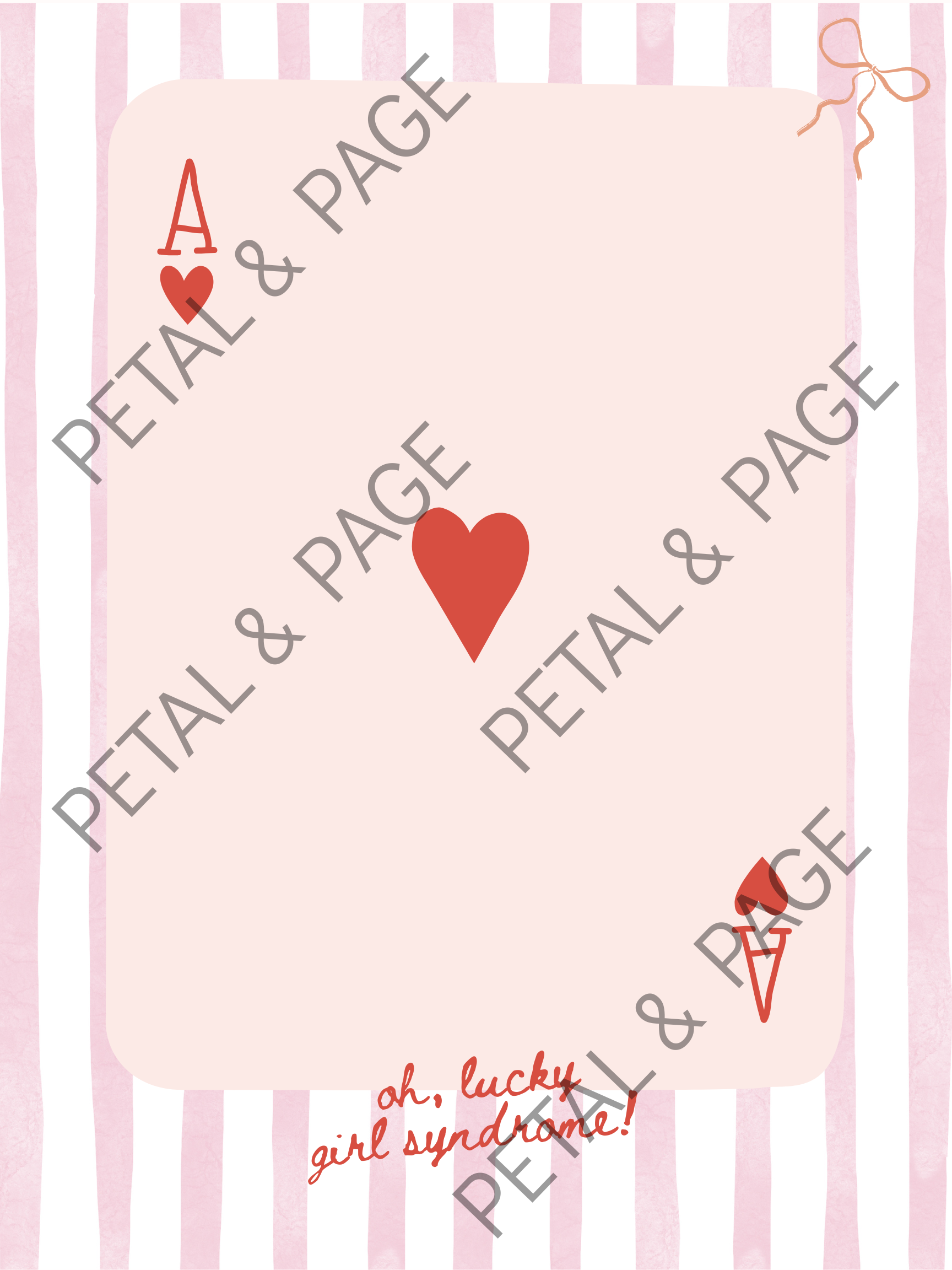 The Lucky Draw – Petal & Page Wall Art