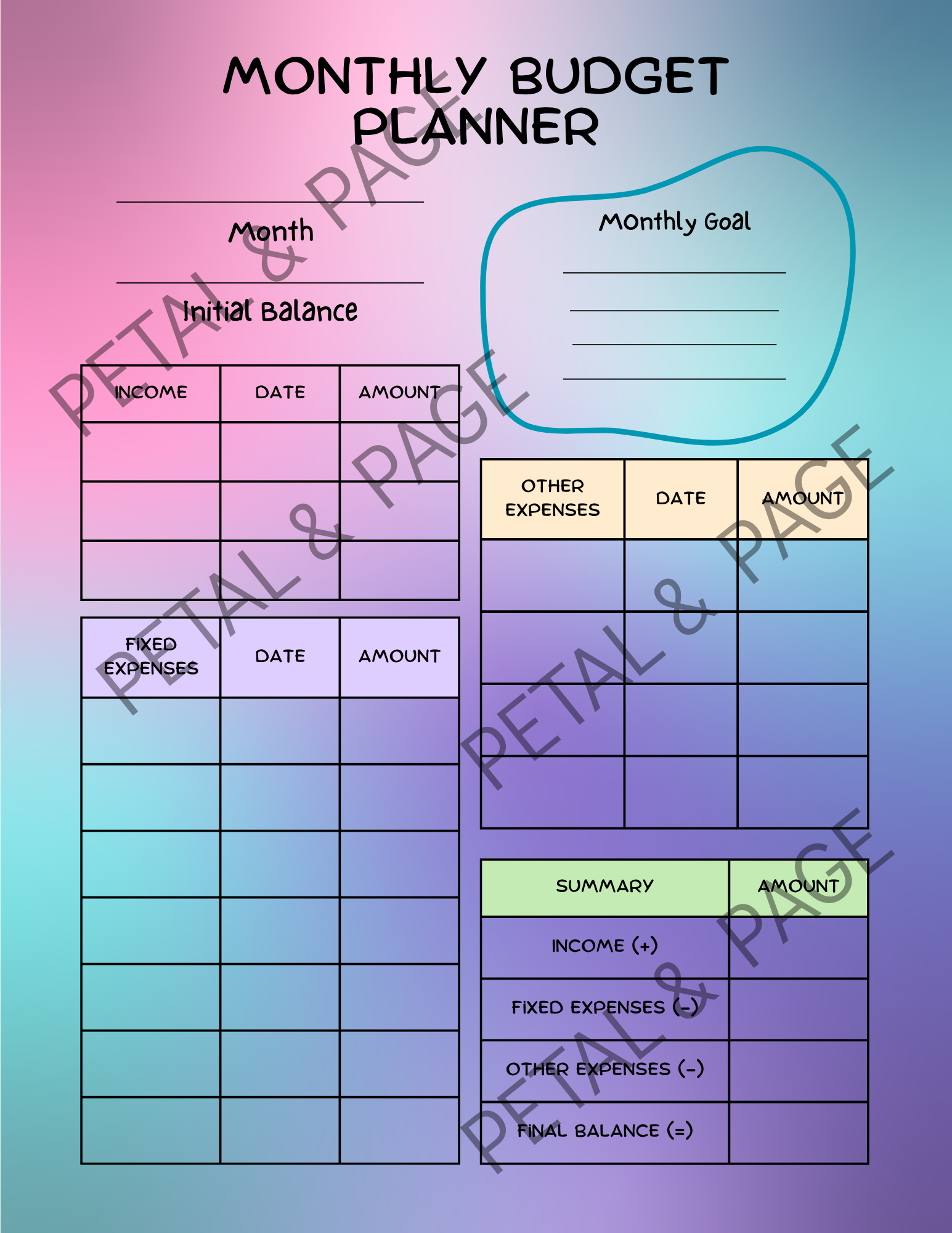 Budget in Bloom – Kellie Jean Collection