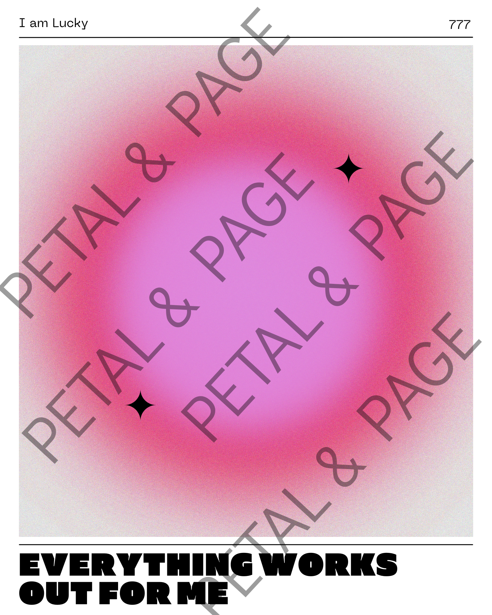 Glow Getter – Positive Affirmation Gradient Art