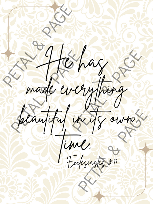 Beauty in the Waiting- Faith Based Collection