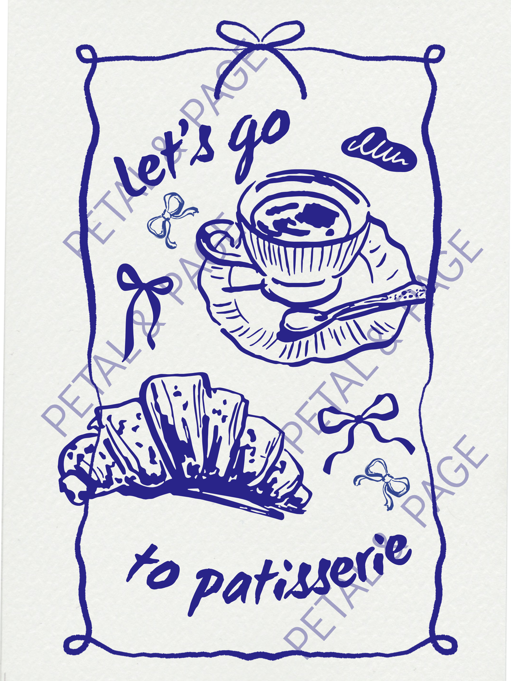 Brew & Breeze – Blue Coastal Café Art Prints (Digital Download)- Kellie Jean Collection