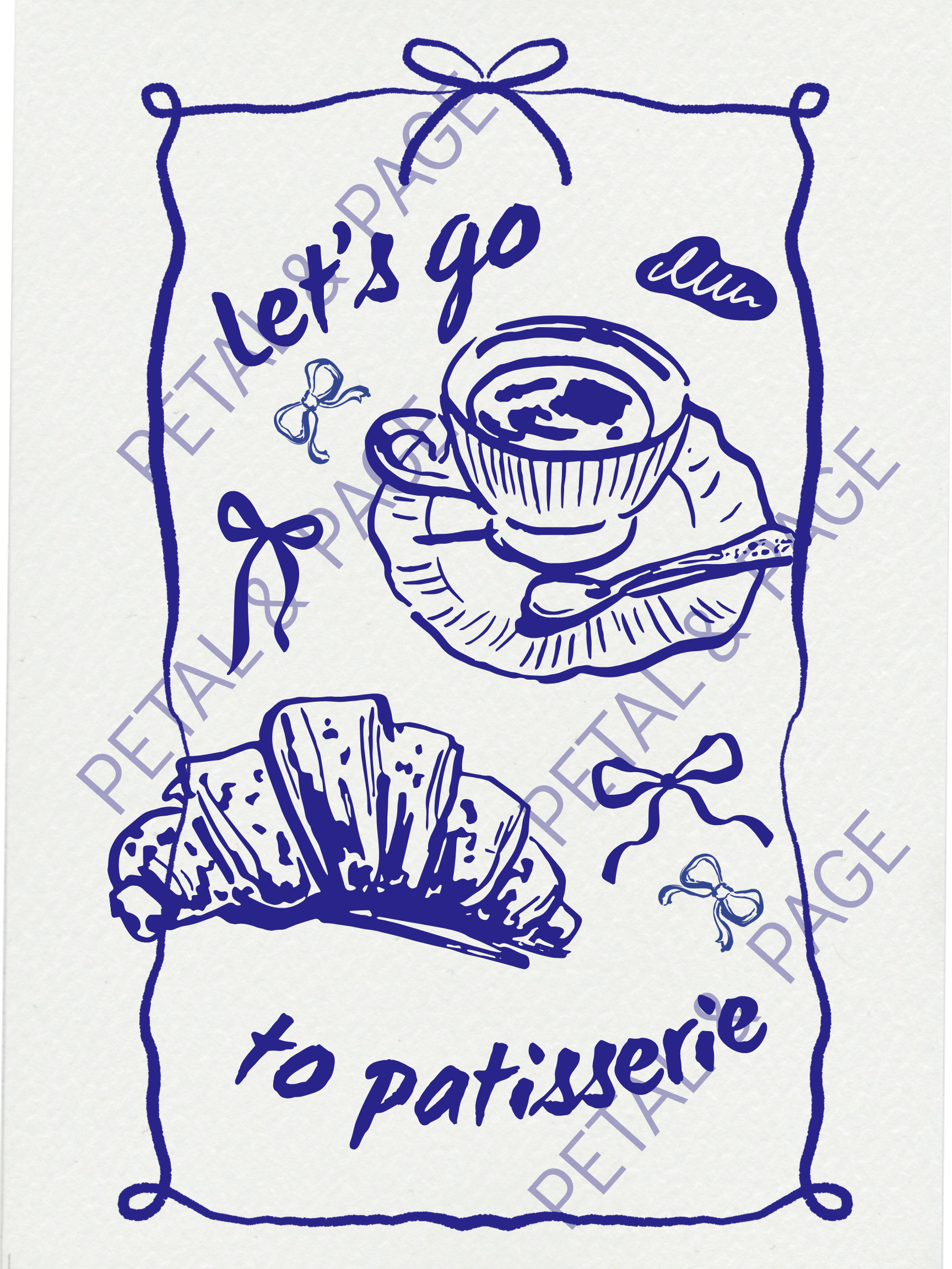 Brew & Breeze – Blue Coastal Café Art Prints (Digital Download)- Kellie Jean Collection