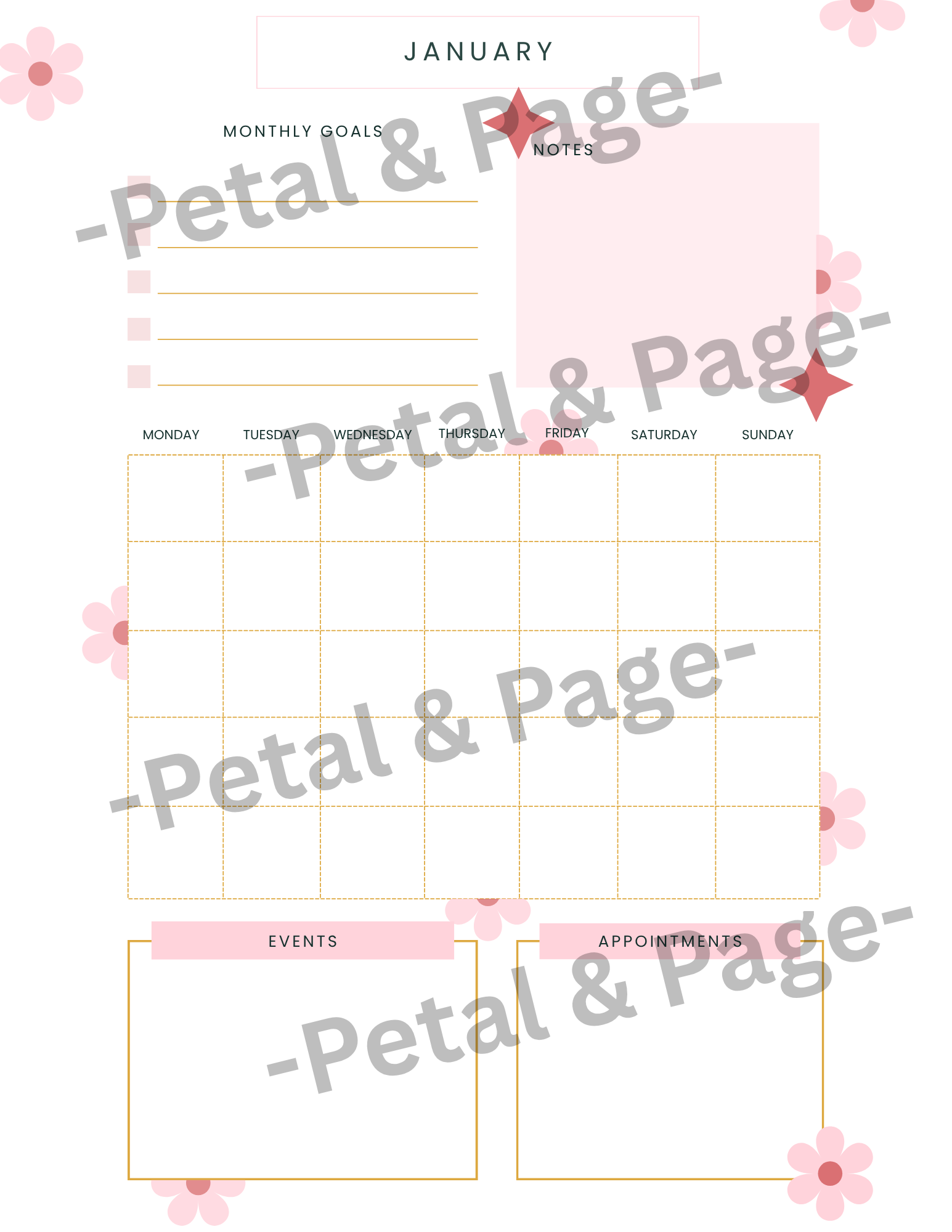 Year-Round Success: 12-Month Digital Planner