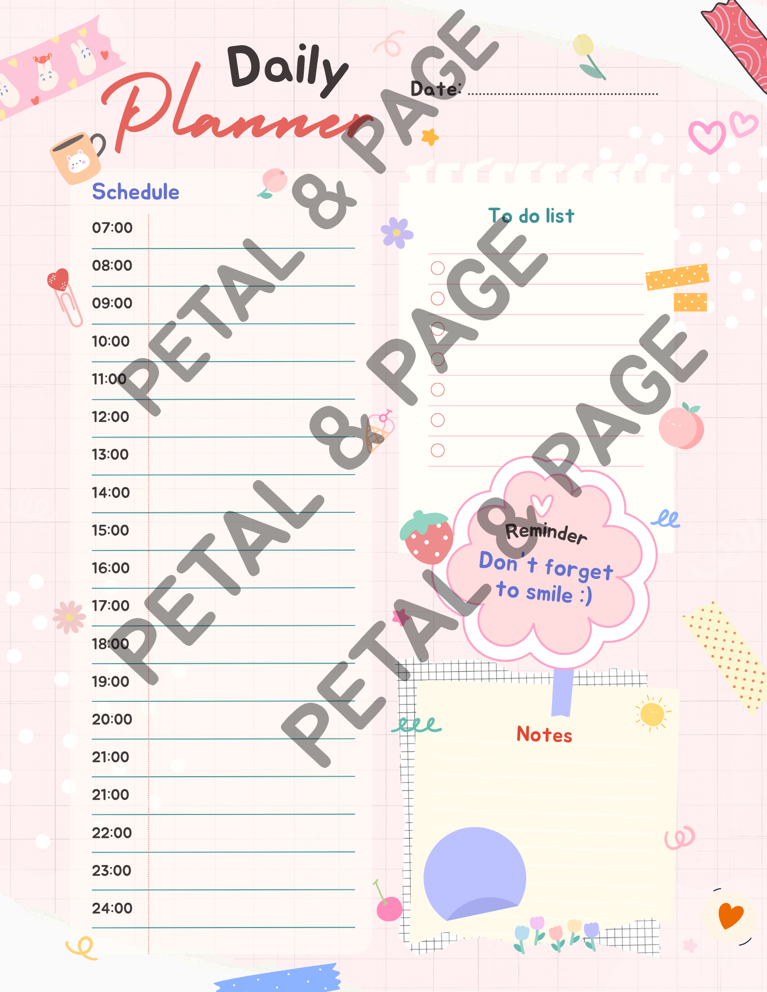 Blush Babe Daily Digital Planner