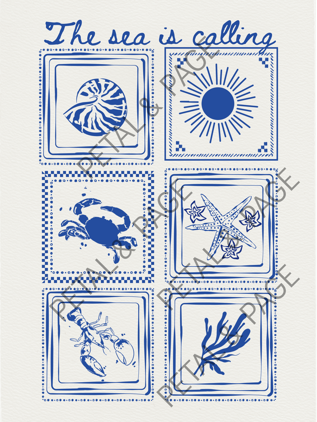 Brew & Breeze – Blue Coastal Café Art Prints (Digital Download)- Kellie Jean Collection