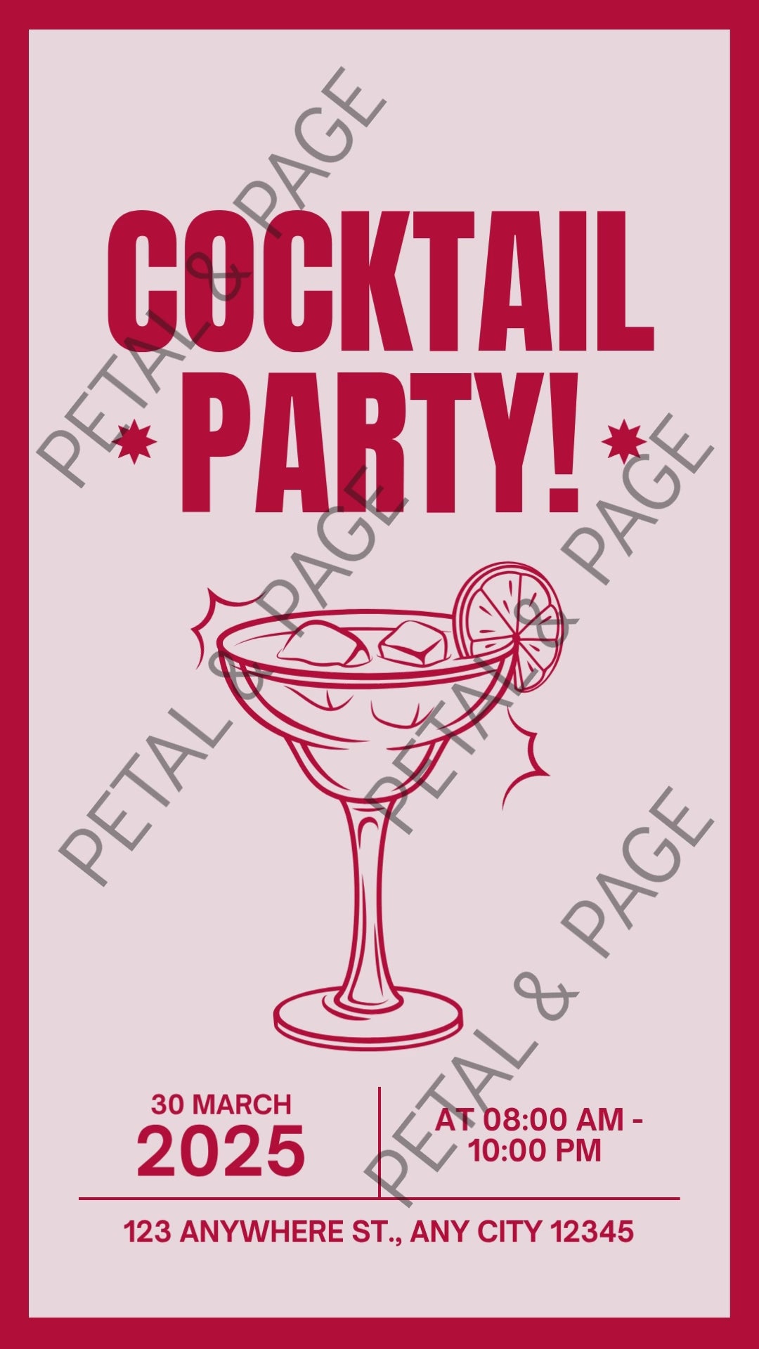 Cocktail Paryt Invite -Custom Collection